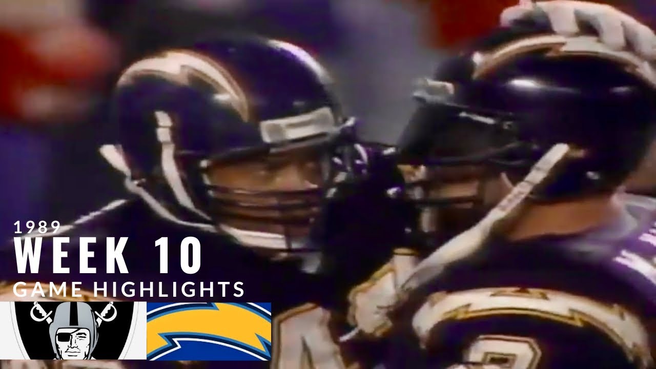 McMahon & the Chargers Overcome Raiders With Special Teams Play! (Raiders vs.Chargers 1989, Week 10)