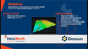 Webinar Adquisición y procesamiento de datos LIDAR GEOSUN
