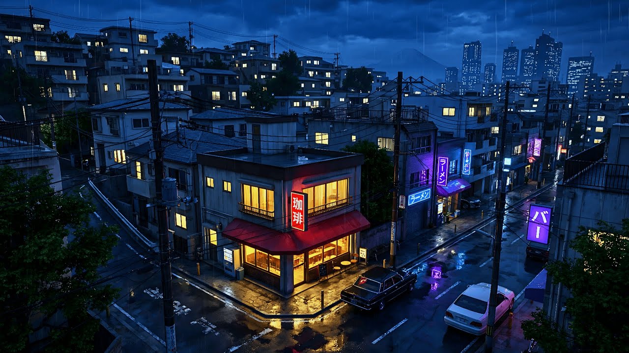 80s Rainy Tokyo Night — Chill Lofi Beats to Study To - YouTube