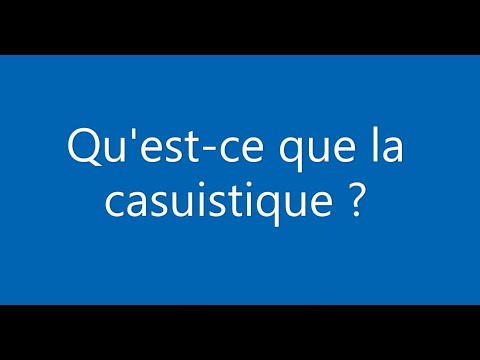 Vidéo: Qu'est-ce que la casuistique en littérature ?