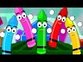 Five Little Crayons | Crayons Colors Song | Learn Colors | Nursery Rhymes | Baby Songs