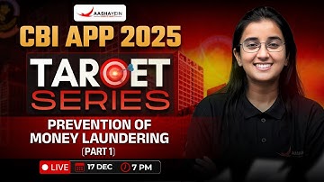 CBI APP 2025 Prevention of Money Laundering MCQ (Part 1)🔥| CBI APP Previous Year Based MCQ ✍️