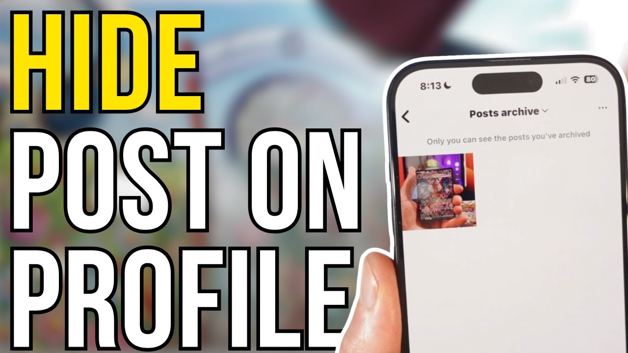 How to Hide Posts On Instagram Without Deleting - YouTube