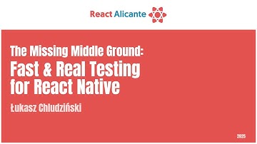 2025 10 04 30 ŁUKASZ CHLUDZIŃSKI   CONGRESO REACT ALICANTE  The international React js conference in