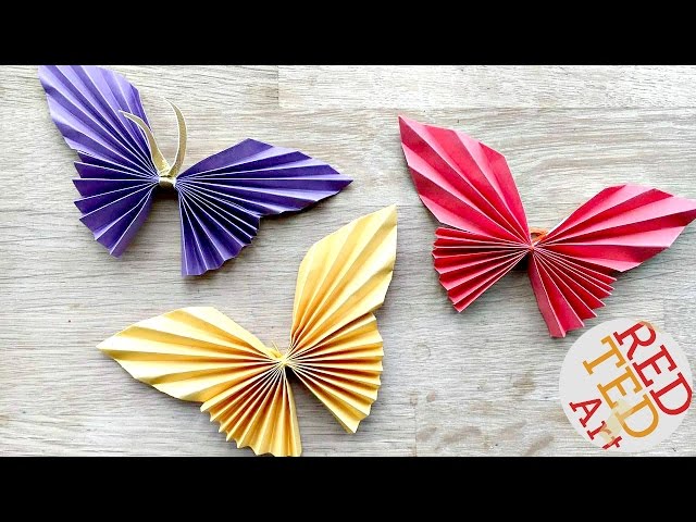 Easy Paper Butterfly Origami - Cute & Easy Butterfly DIY - Origami