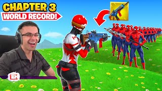 Breaking all WORLD RECORDS in Fortnite Chapter 3!