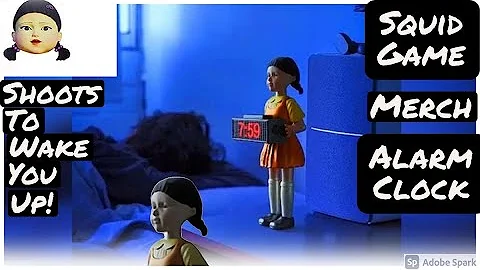 Squid Game Alarm Clock -Doll shoots 2 wake U | Red Light Green (Not a Brawl Star Video)