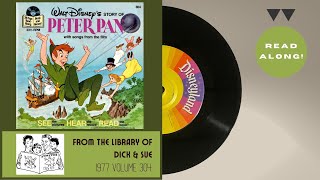 Peter Pan (1977) | Disneyland Little Long-Playing Record 304 | Read-Along Vinyl Record