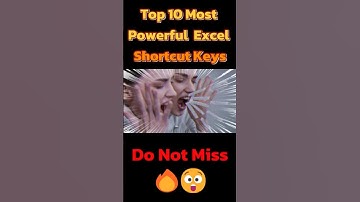 10 Shortcut Keys in Excel tricks | #computer #typing #keyboard #asmr #tricks #fasttypingkeyboard