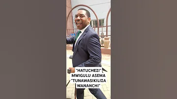 WAZIRI MWIGULU ASEMA ANAWASIKILIZA WANANCHI HATUCHEZI Globaltv Shortsvideo 