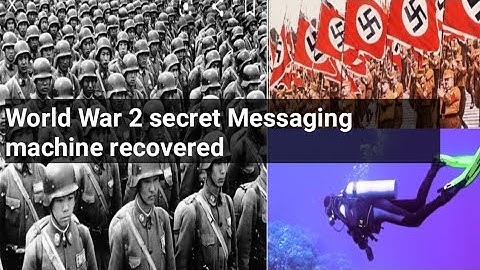 Secret message machine during World War II — has been recovered from the Baltic Sea.