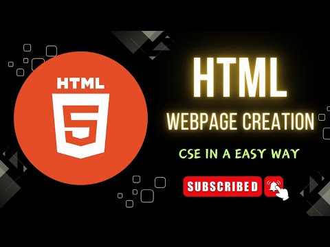 How to Create a simple webpage using html in easy way part-1 - YouTube