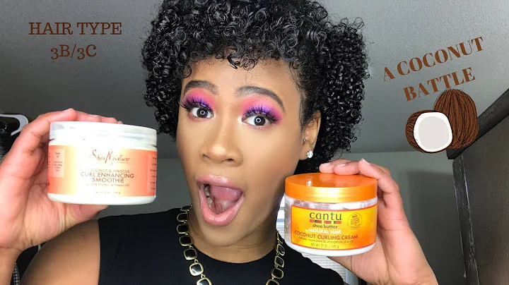 CANTU COCONUT CURLING CREAM VS SHEAMOISTURE CURL E...