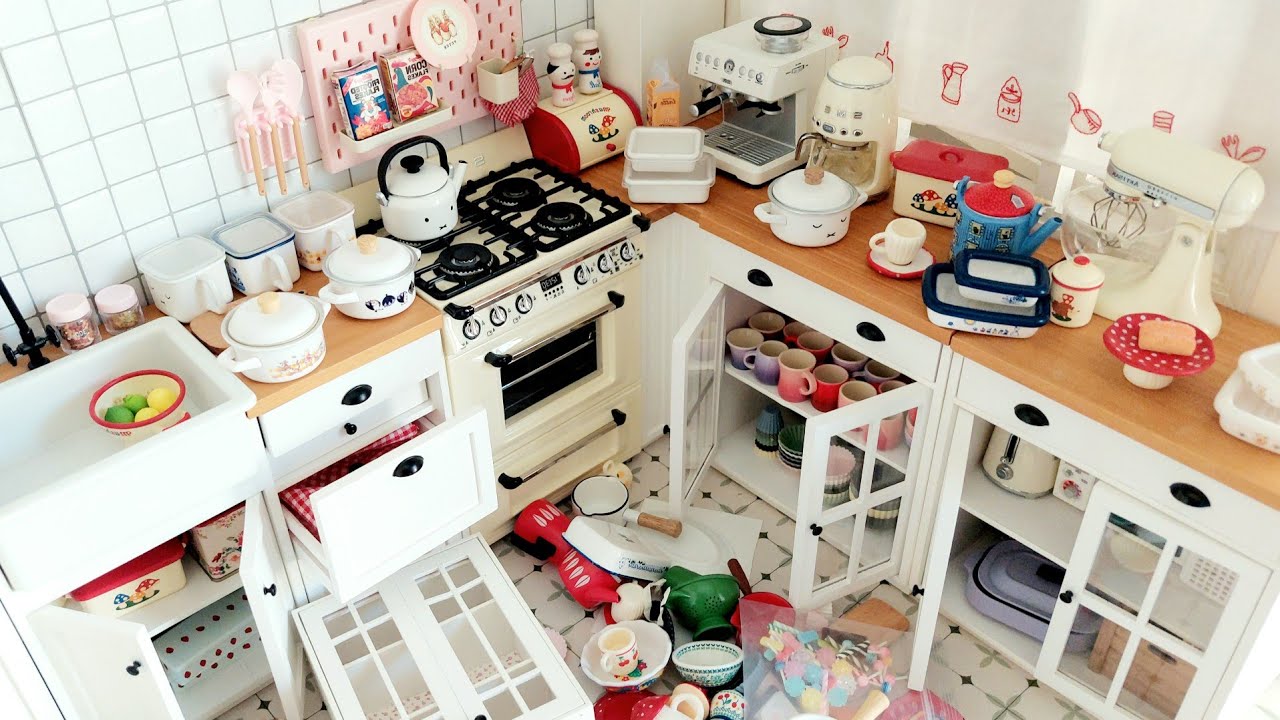 Mini Kitchen Cooking Mini kitchen cooking toys 💙 Real Mini kitchen set cooking toys ...