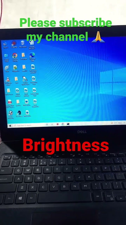 कंप्यूटर Laptop का Brightnees    कैसे बढ़ाएं?...How to increase    and decrease brightness..#shorts