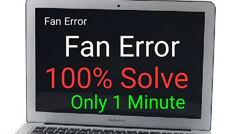 How to solve laptop fan error, laptop fan error solve in 3 minute