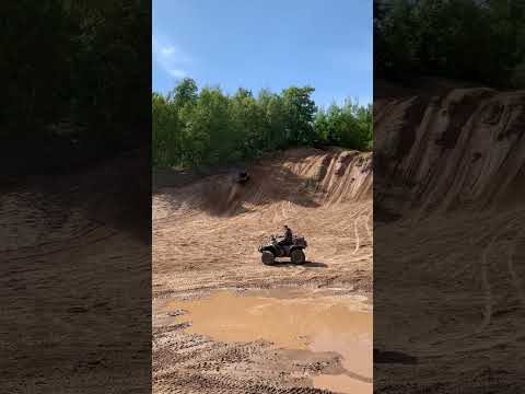 4 Seat Polaris Turbo RZR In Steep Gravel Pit Hill