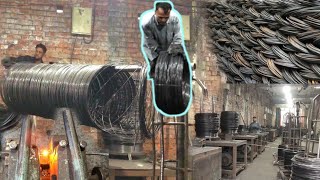 Converting Iron Rods Into Wire || Wire Drawing Process