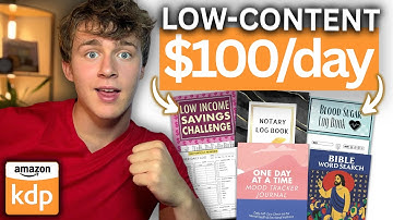 6 Low-Content KDP Niches Making $100/Day (COPY THIS!)