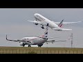 Winter Paris CDG Airport 🇫🇷 Plane Spotting + De-Icing, close up big airplanes, take off/landing