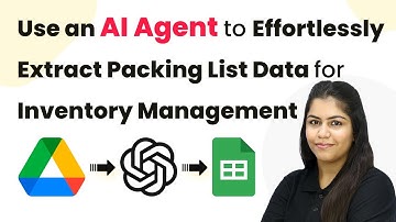 How to Use an AI Agent to Effortlessly Extract Packing List Data for Inventory Management