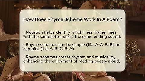 How Does Rhyme Scheme Work In A Poem? - The Language Library