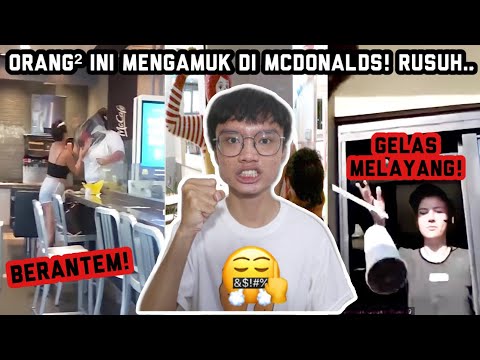 TIKTOKER GILA INI BIKIN RUSUH DI MCDONALDS!! SAMPE LEMPAR MAKANAN...