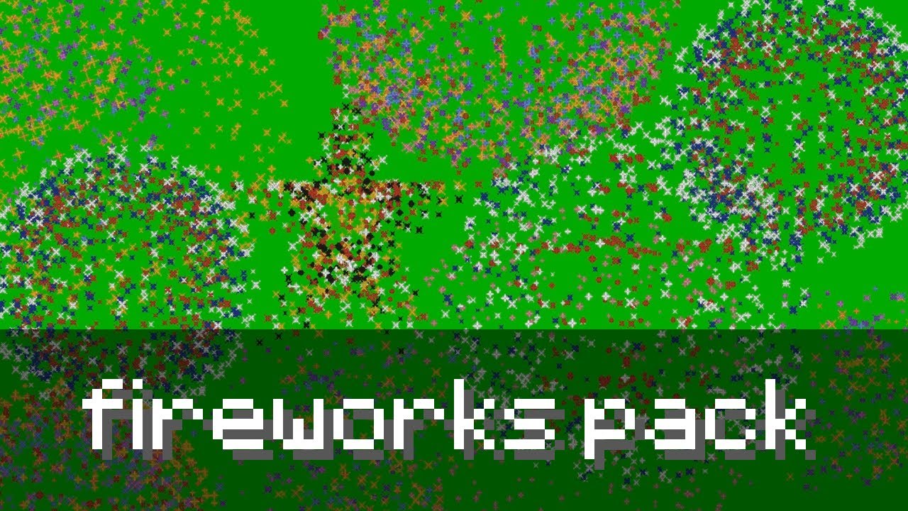 Minecraft Fireworks Pack (Green, Red, Blue Screen) - YouTube