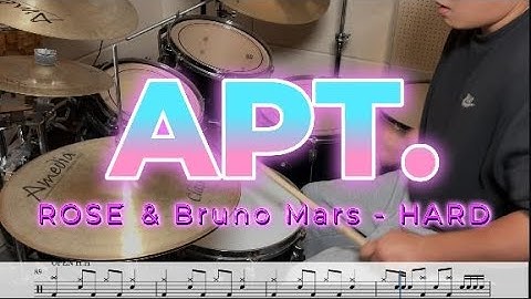 ROSÉ & Bruno Mars - APT. [HARD] - Drum Cover,Drum Score,Lesson,드럼연주,드럼악보,드럼레슨