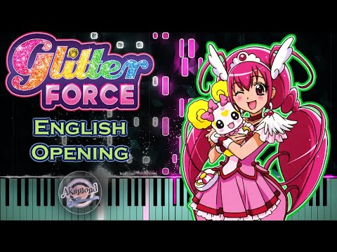 Glitter Force Opening Theme Song Piano Cover And Tutorial - Smile Precure English Opening
