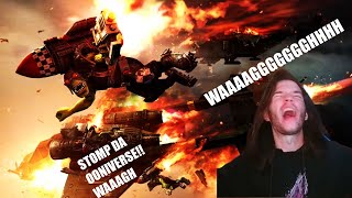 Fantasy Author Reacts - ORKS - WAR IS LIFE | WARHAMMER 40,000 Lore / History