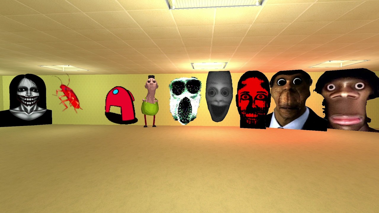 unlimited nextbots in backrooms garrys mod snpc #snpc