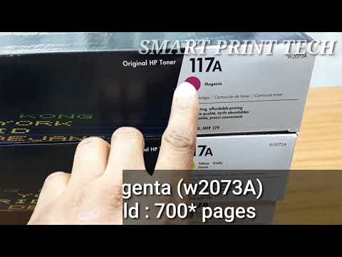 HP 117A Toner Cartridges (w2070a,w2071a,w2072a,w2073a) Details and Compatible Printers
