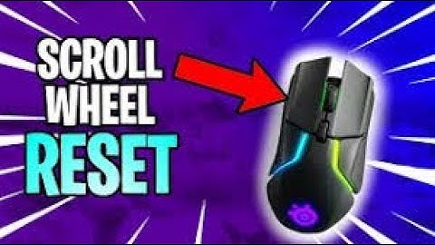 How to get scroll wheel reset on keyboard and mouse (NOT CLICKBAIT)