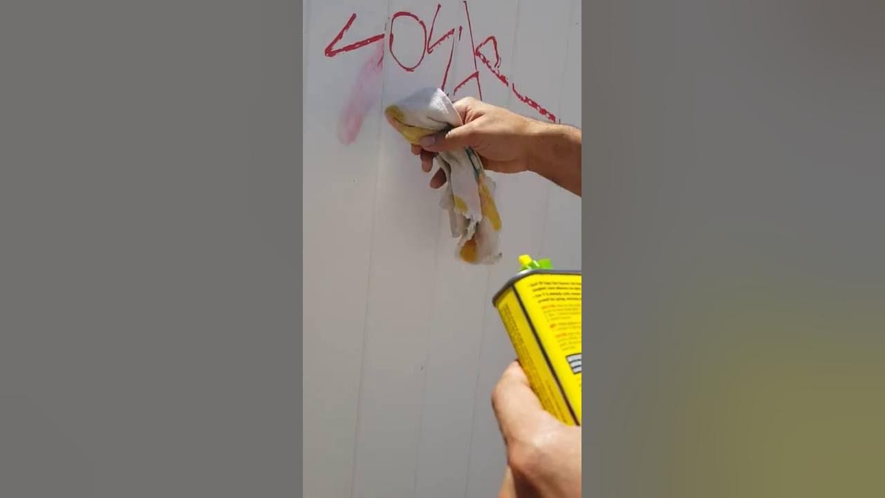 How to Remove Graffiti from Vinyl Fence YouTube