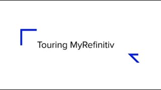 MyRefinitiv: SignIn MyRefinitiv: SignIn