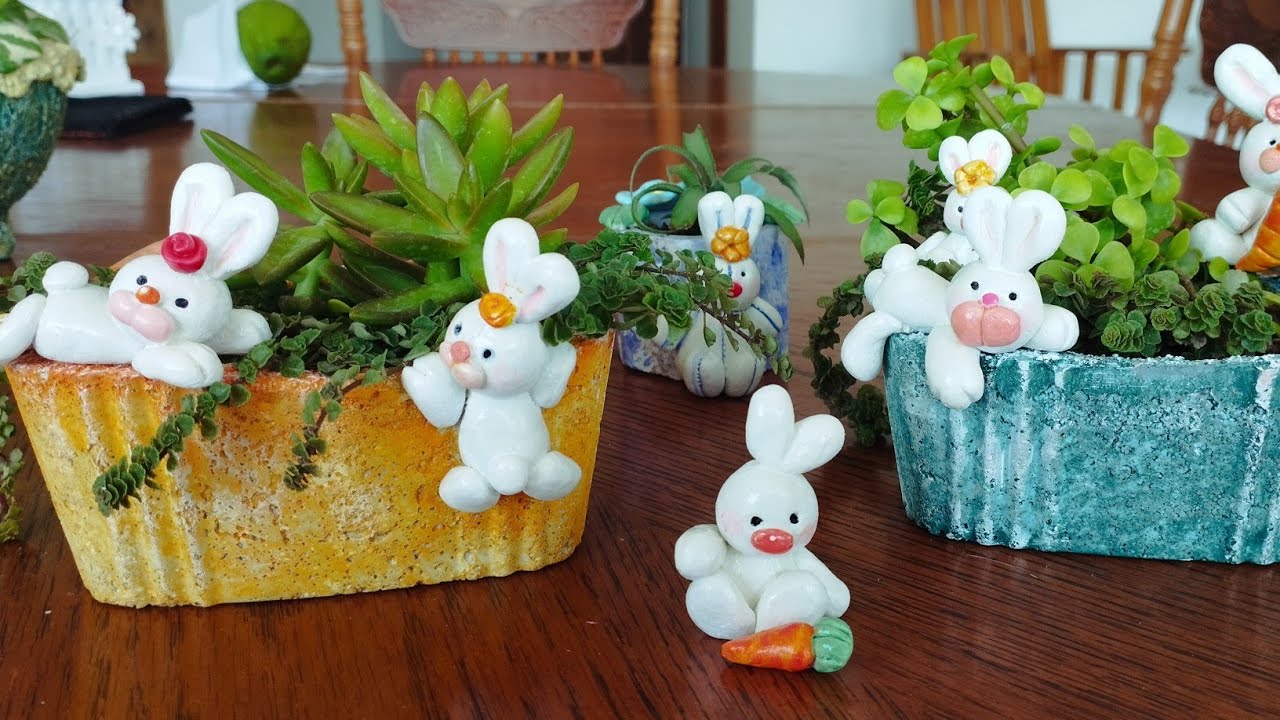 Cómo hice las macetas de cemento más lindas!