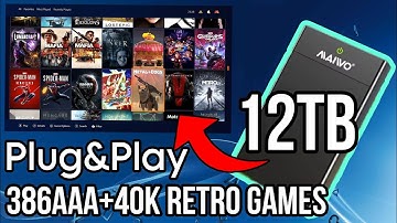 Illegal 12TB HDD full of AAA and Retro Games - Jmachen PN 12T