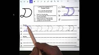 D Upper Case - Wilson Cursive News