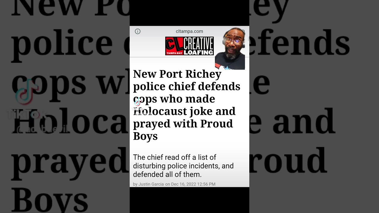 ⁣Racist Florida Police Chief defends his department's racism. #florida #shorts #acabdevil #fba #