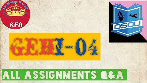 #GEHI-04 All assignment Q & A in one video