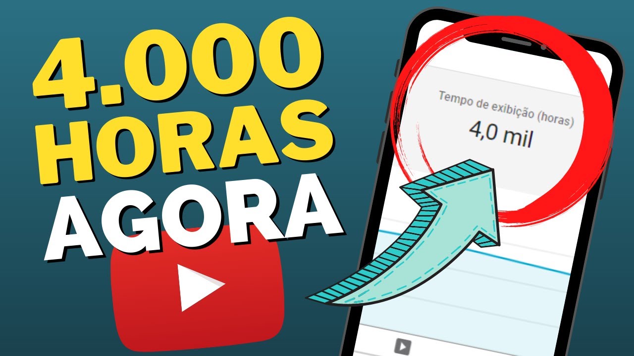 Como Conseguir 4 MIL Horas No YouTube Para Monetizar Canal YouTube