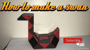 How to make a snake cube swan