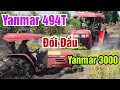 Máy cày Yanmar 494T vs YM 3000 chạy xới mùa nước nổi | Plows working in the rice fields of Vietnam