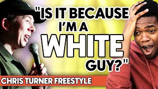 White Rapper has Black Dude Worried... | Chris Turner's Freestyle Rap