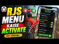 RJS Menu ON Kaise Kare 😲 | Full Step-by-Step Guide