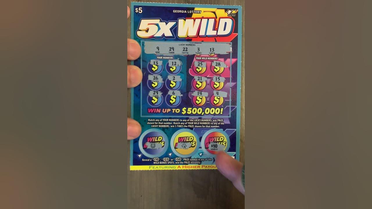 One ticket quickie georgia 5 5x wild winner no 6 