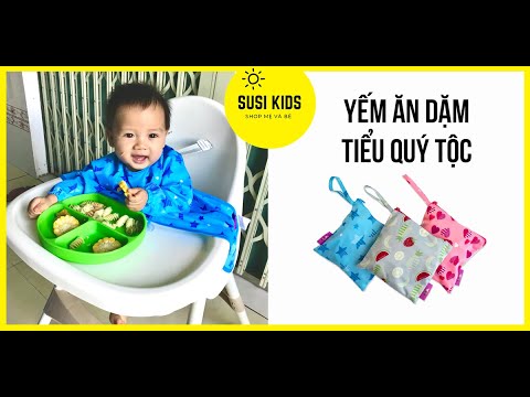 Yếm Tiểu Quý Tộc TIDY TOT Áo Ăn Dặm BLW Cho Bé Dài Tay Chống Thấm Nước Hàng Chính Hãng - Susi Kids | Foci