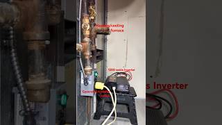 DIY How to provide power supply of heating furnace during power outage #shortvideo #short #furnace