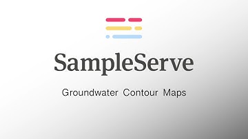 SampleServe - How To Generate Groundwater Contour Maps